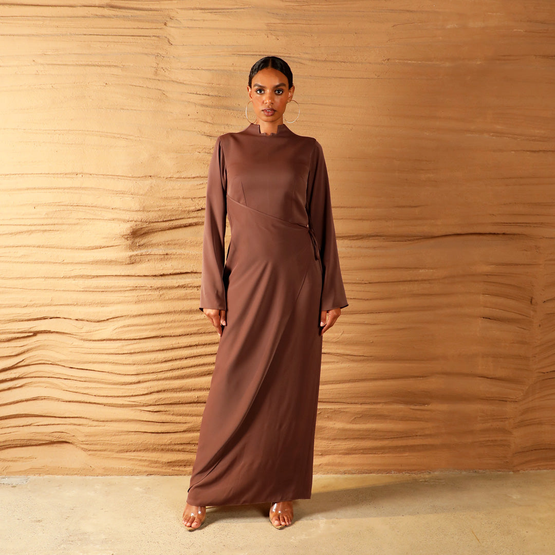 Warp dress Full look