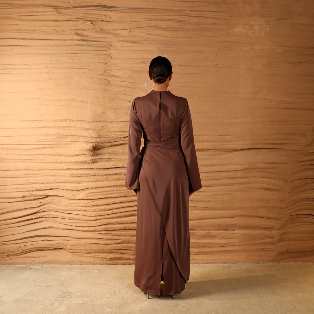 Warp dress  back Full look 