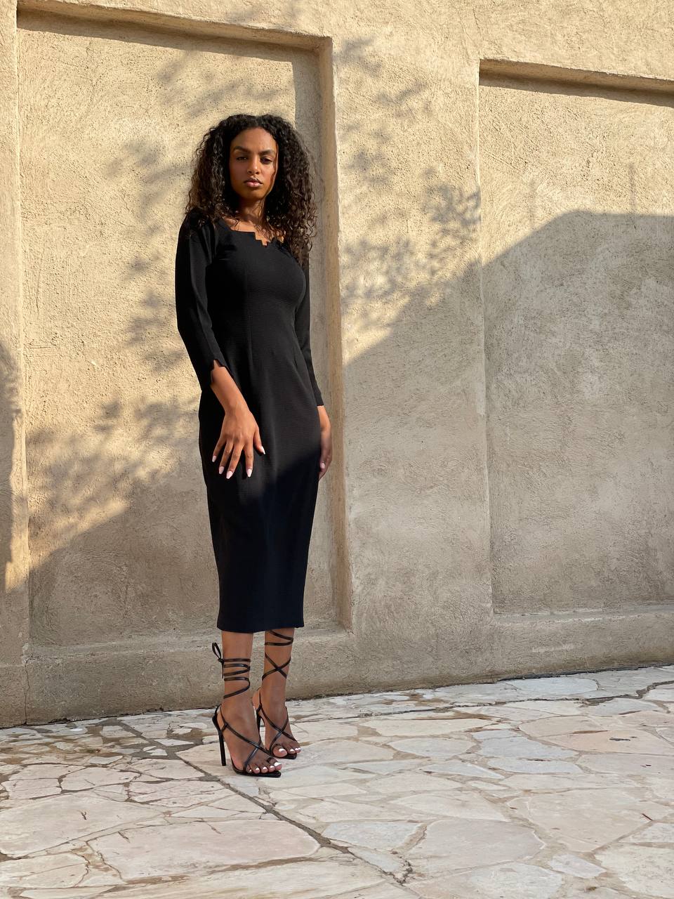 maxi dress side Full look 
