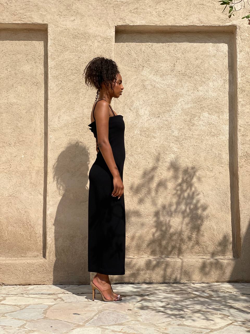 side Full look Long slip dress