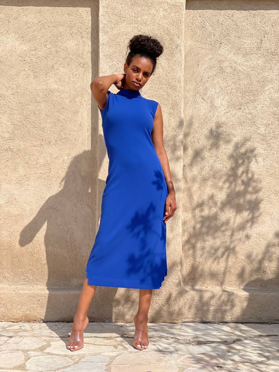 front Full look Turtleneck  dress 