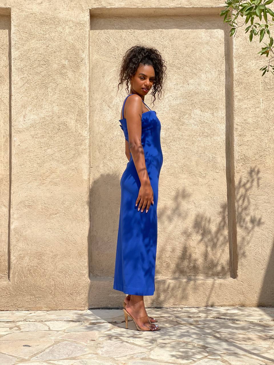 side Full look Long slip dress